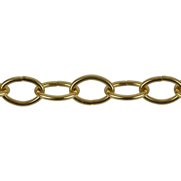 MINUTEX Catena Ovale Filo in Acciaio Ottonato MOD. 205 D.MM2,8 - MINUTEX - Immagine 2
